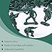 MCPINKY 100PCS Army Men Toy Soldiers, Green Soldier Figures 10 Poses Plastic Army Men Playset for Boys Birthday Gift
