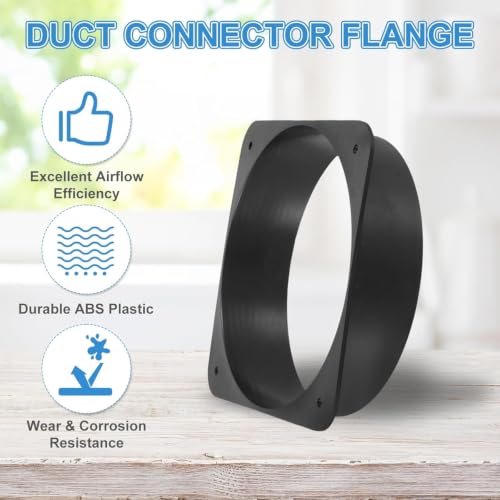 Kit bride conduit sèche-linge 6 pouces avec 2 plaques murales ABS et colliers