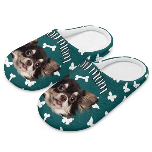 Slip on Bedroom Slippers for Women Men Winter Warm Festival Shoes Comfy Memory Foam Indoor House Shoes Gift - Main Image