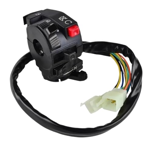 Commodo moto 22 mm universel commande complète phares clignotants et démarreur