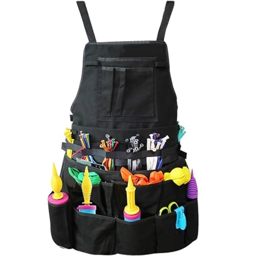 EHERDM Multi-pocket Balloon Organizer Bag Portable Workbag Multifunctional Balloon Tool for Clown Balloon Entertainer Balloon Twister Apron