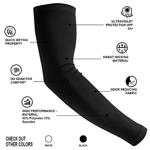 Egoflex Arm Sleeves For Men And Women Compression Uv Sun Protection - Basketball Running #TOP1
