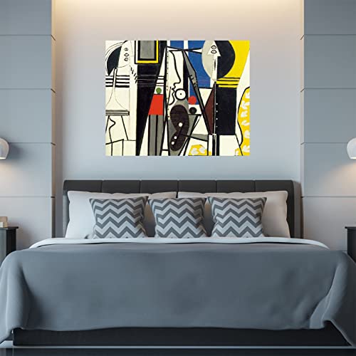 Picasso Canvas Wall Art - Painter And Model Poster - Picasso Cubism Art - Surrealism Paintings - Classic Picture Cool Wall Decor For Kitchen Hall Unframed (Painter And Model,12X15Inches/30X38Cm) #TOP1