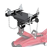 KAFLLA Transmission Jack Adapeter, 1100lbs Gearbox Removal Adaptor for Hydraulic Floor Jack Conversion with 1.17' Removable Saddle Shaft and Double Safety Chains