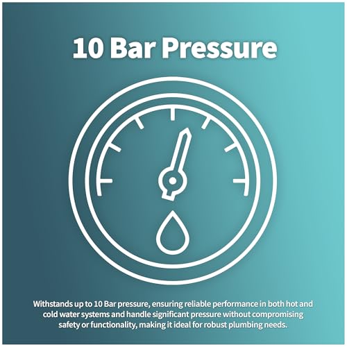 LavaTap 15mm PEX Barrier 25M Coil Plastic Pipe Push Fit Plumbing Roll - 25 Metres WRAS Approved Alternative to Copper Pipe, White