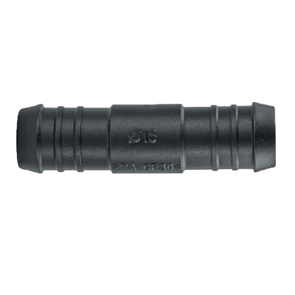 KafTon Drip Irrigation Fittings Black Barbed Plastic Hose Garden Parts & Connectors Automatic Irrigation (Straight 18mm, 5)