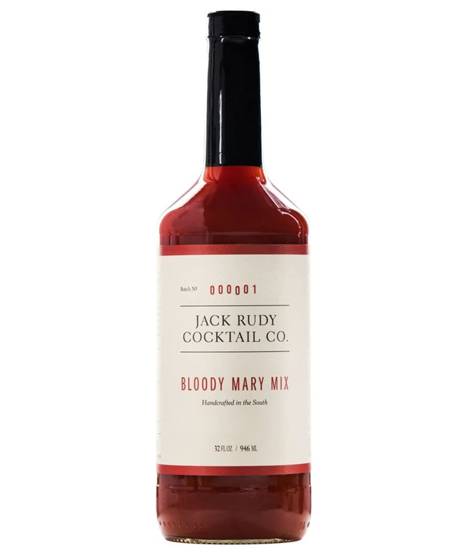 Jack RudyBloody Mary Mix | 32 oz | Handcrafted | Small Batch | Made with Natural Refreshing Ingredients | Ready to Serve |