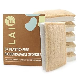 Natural Kitchen Sponges – Pack of...