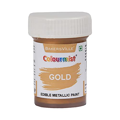 Colourmist Edible Metallic Paint (Gold), For Cake/Icing/Fondant/Craft, 20Gm (B09FSQS1NM) Amazon Price History, Amazon Price Tracker