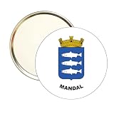 MIROIR ROND. - BOUCLIER HARMONIAL MANDAL - AGDER - NORVÈGE