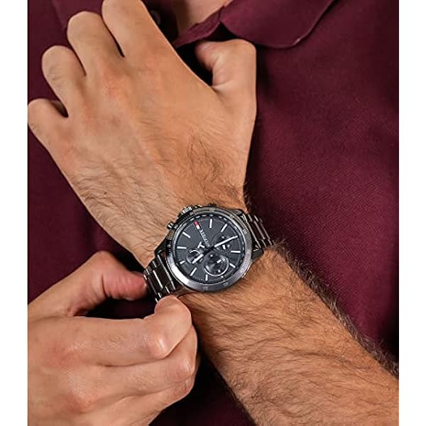 Tommy Hilfiger Heren analoog quartz horloge met roestvrijstalen band 1791719