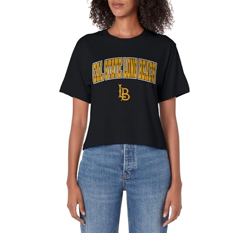 Cal State Long Beach CSULB Arch Logo Women's Crop Top