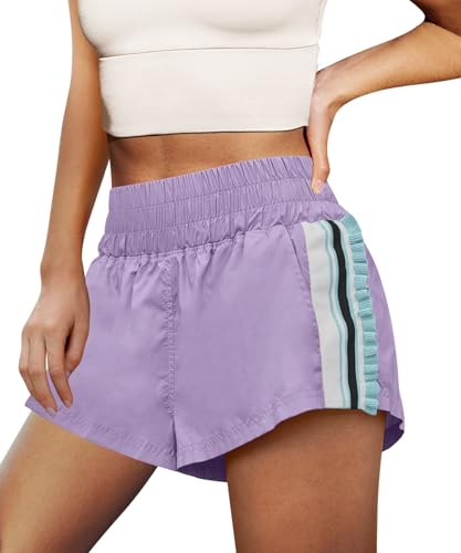 LAMISSCHE Womens Running Shorts Athletic High Waisted Biker Shorts