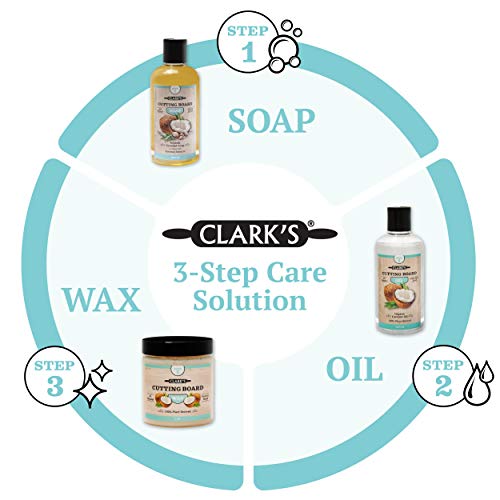 Cutting Board Care Kit With Coconut Oil - Includes Wax, Soap, Scrub Brush, Buffing Pad, And Applicator - For Kitchen Countertops, Butcher Blocks, Wooden Bowls And Utensils - Seals Wood And Food Safe #TOP2