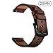OXWALLEN Competible with Samsung Active/Active 2, Galaxy Watch 42mm, Gear Sport, Vivoactive 3 Quick Release Watch Band, fit 20mm Mens Watches - Coffee/Black