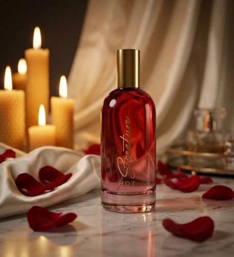 Image of Signature Hot Eau de Parfum Perfume for Men & Women | Long Lasting Sweet Floral Warm Fragrance | Luxury Premium Gift for Her, Daily Wear Elegant Fragrance | Unisex Perfume Combo Pack of 3 (30 ml x 3)