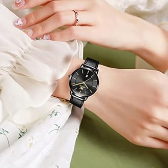 OLEVS Women Watches Ultra Thin 6.5mm Minimalist Dress Fashion Leather Strap Quartz Waterproof Casual Women Wrist Watch