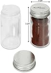 Simple Houseware Spice Jars 12 Pack-3oz Bouteilles rondes en verre avec étiquettes 3 Ounce, avec shaker Lids, entonnoir et étiquettes pour l'assaisonnement & Stockage