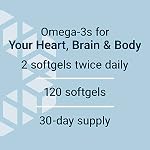 Life Extension Super Omega-3 Plus EPA/DHA Fish Oil, Sesame Lignans, Olive Extract, Krill & Astaxanthin - Heart, Brain & Joint Health Support - Gluten-Free, Non-GMO - 120 Softgels - Image 5