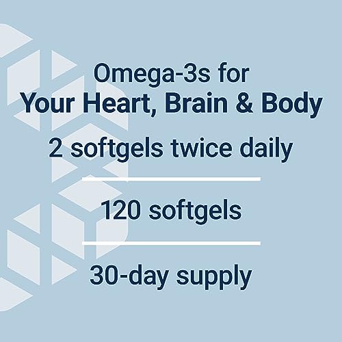 Life Extension Super Omega-3 Plus EPA/DHA Fish Oil, Sesame Lignans, Olive Extract, Krill & Astaxanthin - Heart, Brain & Joint Health Support - Gluten-Free, Non-GMO - 120 Softgels