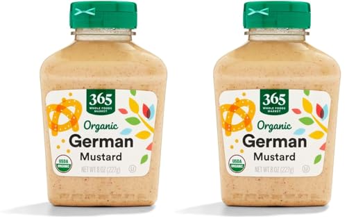 365 by Whole Foods Market, Mustard German Organic, 8 Ounce (Pack of 2)