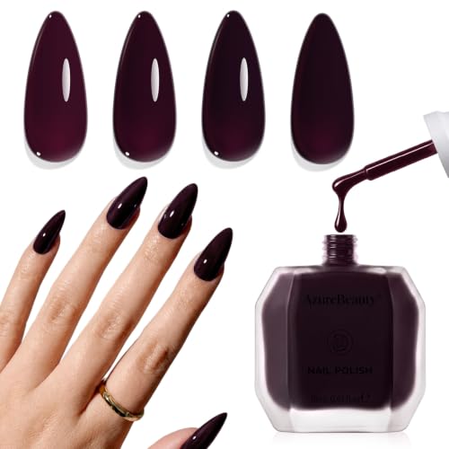 AZUREBEAUTY 18ml Dark Plum Nail Polish