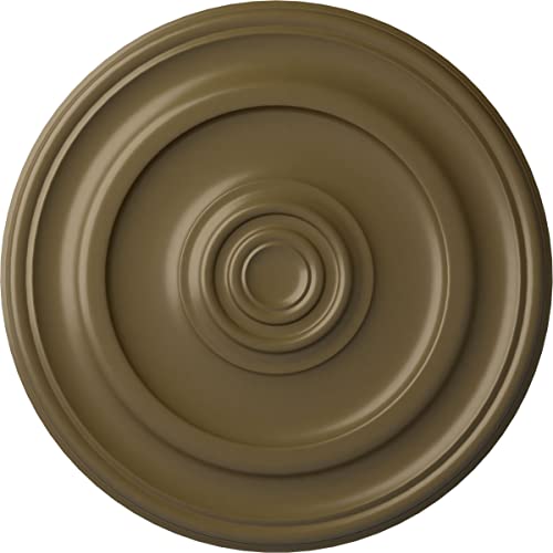 Ekena Millwork CM24KPMMF Kepler Traditional Ceiling Medallion, Mississippi Mud, 23 5/8"OD x 1 3/4"P