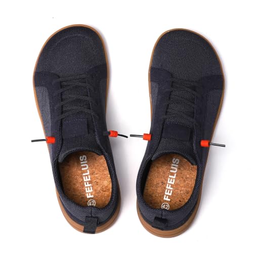 Image of Men's Barefoot Wide Toe Box Shoes - Minimalist Barefoot Shoes with Zero Drop Sole Extra Wide Slip on Walking Shoes for Men