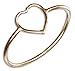 12 Karat Gold Filled Open Heart Wire Ring