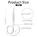 3 Pcs Cuticle Curved Scissors Portable Eyebrow Scissor Stainless Steel Dog Hair Scissors for Grooming Grooming Hair Scissor for Beard Eyelash, Trim Nail