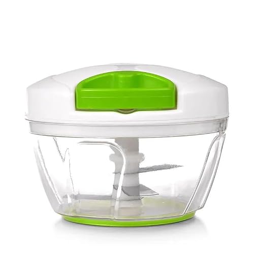 Fifth Ave Kraft Manual Food Processor - Efficient Mini Pull Chopper, Hand Food Chopper for Easy and Quick Food Prep, Compact Manual Chopper Ideal for Vegetables, Fruits, Nuts, and More