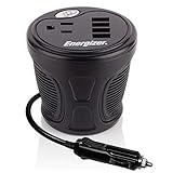 Energizer 150 Watts Power Inverter Plus 48 watts via USB Ports, Modified Sine Wave car Inverter, 12V to 110 Volts, One AC Outlet, Four USB Ports 2.4A ea - ETL Certified Under UL Std 458