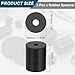 uxcell 2Pcs Thick Rubber Spacer, 1-9/16 Inch OD x 3/8 Inch ID x 2 Inch Thickness Round Rubber Bushings Anti Vibration Flat Spacer Washers for Home Industrial Machinery