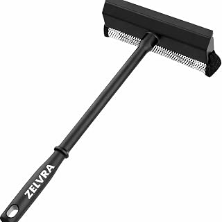 ZELVRA 2 in 1 Car Window Cleaning Sponge Mop with Extendable Long Handle - Auto Glass Squeegee Brush, Dual Side Rubber & S... Price In India