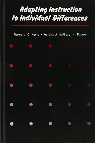 Adapting Instruction to Individual Differences ... 0821122630 Book Cover