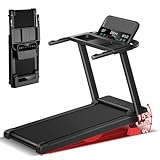 UMAY Laufband Für Zuhause Klappbar 14km/h,Laufbänder 3.0PS/2200W mit Herzfrequenzmonitor, APP und Lautsprecher, Treadmill for Home mit 12 Trainingsprogrammen,Max Belastung 136KG, gefederter Laufband