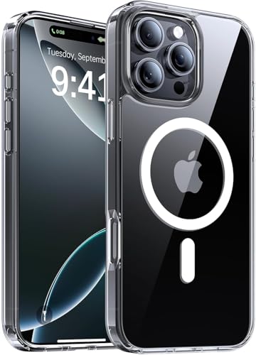 Image of Back Case Cover for Apple iPhone 16 Pro | Mag-Safe Compatible | Transparent Mobile Phone Case Cover for Apple i Phone 16Pro | i Phone 16 Pro TPU Transparent Back Cover Case