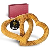❤️ HOCHWERTIGE HANDARBEIT- Das extrem harte Holz des Olivenbaums zählt mit seiner ausdrucksvollen Maserung zu den exklusivsten Hölzern der Welt. Aufwändige Handarbeit garantiert höchste Qualität.