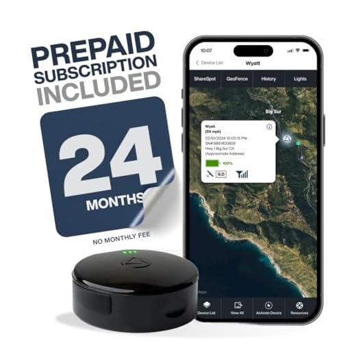 LandAirSea 54 GPS Tracker + 24-Months No Monthly Fee. Long Battery, Magnetic, & Waterproof. Global GPS Tracker for Vehicles. Made in The USA from Domestic & Imported Parts