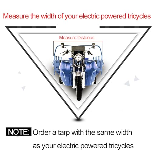 Cubierta de lluvia para scooter de movilidad, toldo reflectante para almacenamiento al aire libre, protección impermeable para triciclos eléctricos y triciclos para adultos
