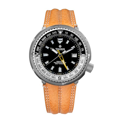 Montre automatique GMT en titane Thorn T012 étanche 20 bars pour homme