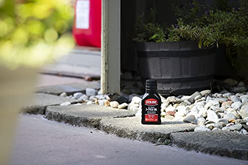 Sta-Bil Full Synthetic 2-Cycle Oil - With Fuel Stabilizer For Up To 12 Months Protection - 5 Gallon Multi-Mix - 50:1/40:1 Mix Ratios - Low Smoke Formula, 2.6 Fl. Oz. (22403) #TOP7