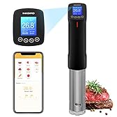 INKBIRD Sous Vide Roner Cucina, WiFi Slow Cooker per Cottura Bassa Temperatura 25°C~99°C e Timer Precisi - Preimpostare da Remoto 14 Ricette su APP, Riscaldamento Rapido e Uniforme, 1000W (ISV-100W)