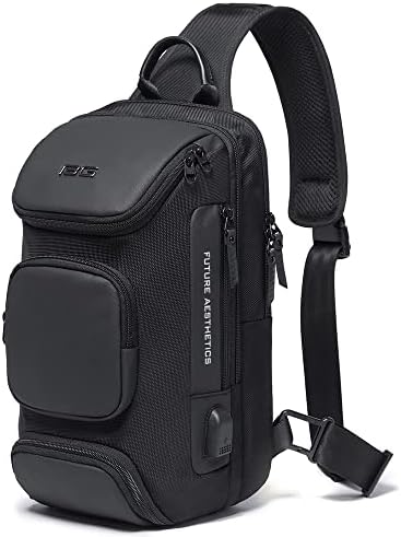 BANGE Men's Sling Backpack - Waterproof Crossbody Bag, Multi-Purpose Shoulder Bag