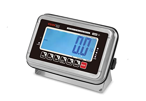 Visiontechshop Tbws-500 Washdown Stainless Steel Bench Scale, Lb/Kg/Oz Switchable, 500Lb Capacity, 0.1Lb Readability, Ntep Legal For Trade #TOP1