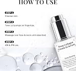 Crème de collagène profond en sérum, hydratation Collagène raffermissant Multi-sérum, lignes fines lisses, élasticité cutanée, et peaufine Texture, anti rides soin du visage et du cou ,30ml / 1.01 F.oz