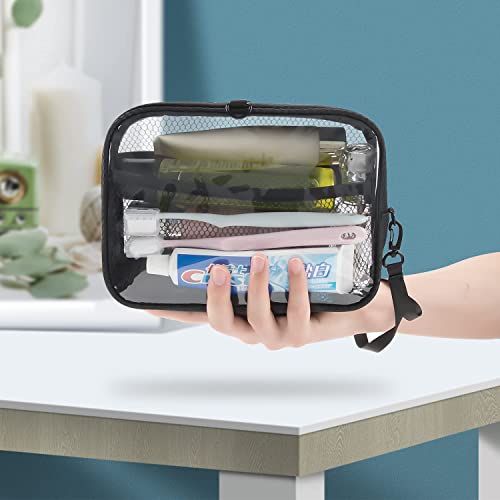 Ethereal Clear Toiletry Bags, 2Pcs/Pack Tsa Approved Toiletry Bag Travel On Airport Airline Small Zip Top Bag #TOP1