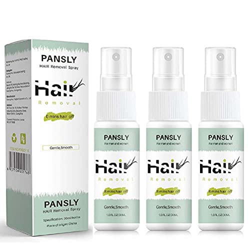 Express Clear Hair Removal Spray, Hair Removal Spray Foam- Nature Nation Hair Removal Cream for Face, Underarm, Arm, Leg, Bikini (3pcs)