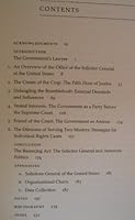 The Solicitor General: Politics of Law 0877229260 Book Cover