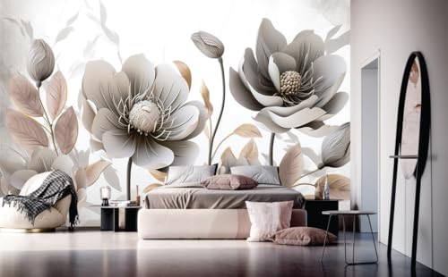 ADR Media Technology 3D Diamond Pattern Floral Wall Mural, Peel & Stick Waterproof Wallpaper, Textured Art Decor for Living Room, Bedroom, TV Wall, 121x40 cm - Image 5